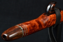 Redwood Burl Native American Flute, Minor, High D-5, #F7F